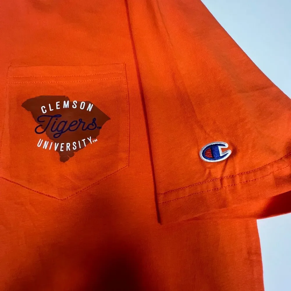 Champion Clemson Tigers University T-Shirt Orange Purple Pride Athletic College - Picture 4 of 7